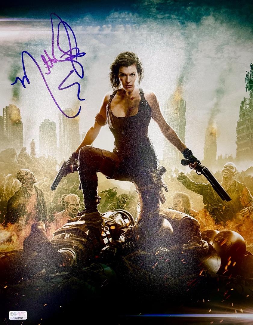 Milla Jovovich Signed 11x14 Photo (Resident Evil) - Celebrity Authentics